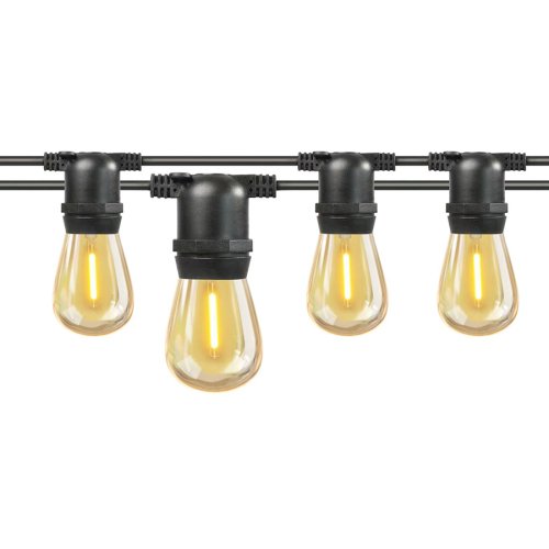Гирлянда Белт-лайт Gen-Beltlight-10M-30E27-IP65 Черная (10м+3м) картинка 